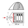 Палатка Totem Tepee 3 (v2), зеленый