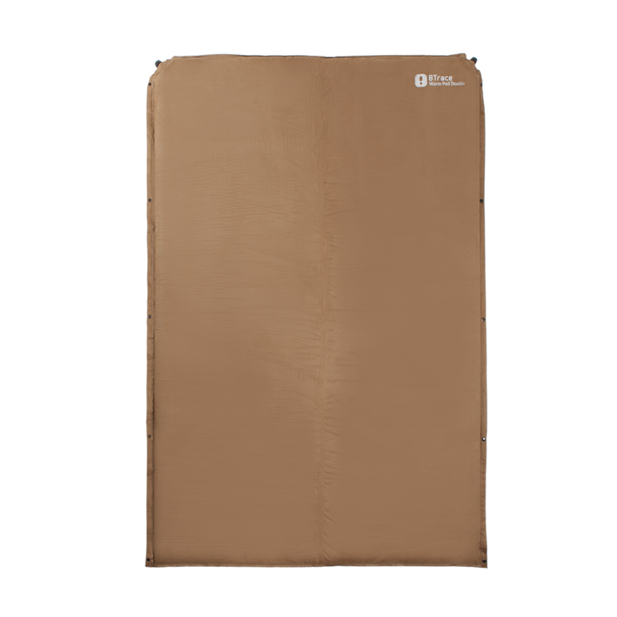 Коврик самонадувающийся Warm Pad Double 188х130х5 см, коричневый, BTrace
