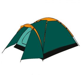 Палатка Totem Summer 4 Plus v2, зеленый (однослойная)