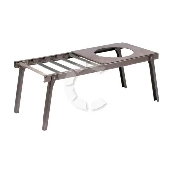 Решетка костровая 66*30*26 см с подставкой под казан, Следопыт