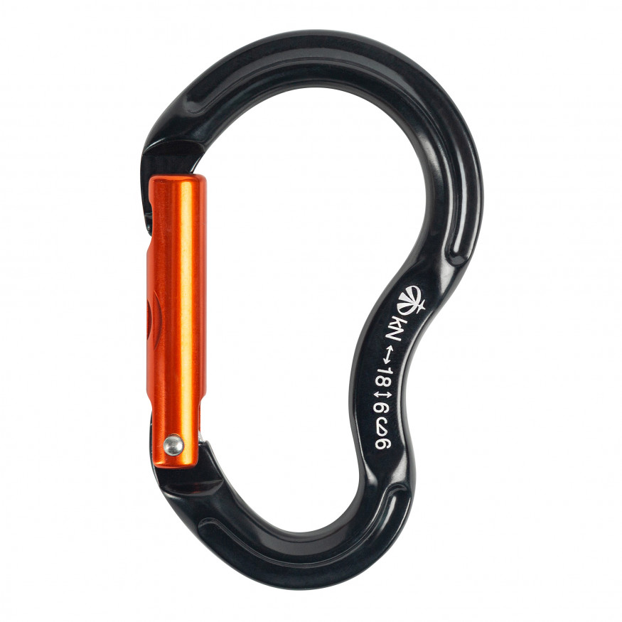 Карабин скалолазный детский с прямой защелкой, keylock, Вертикаль