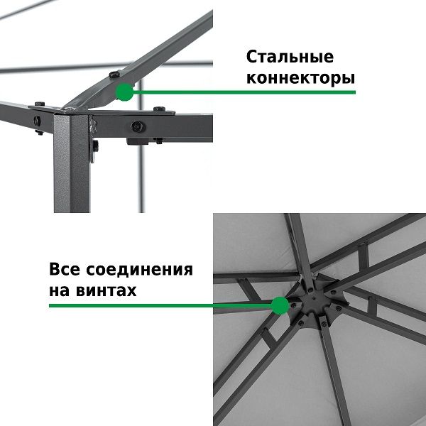 Шатер-беседка 1081-2 2х2х2м полиэстер, Green Glade