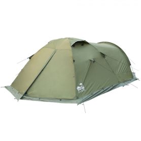 Палатка Tramp Cave 3 v2, зеленый