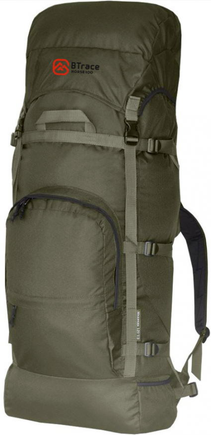 Рюкзак туристический &amp;quot;Horse 120 PRO&amp;quot; зеленый, 120 л, Btrace