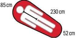Спальный мешок ENJOY LONG -26С, 230х85, левый