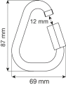 Соединительный элемент Delta 10 mm Quick Link Steel, CAMP
