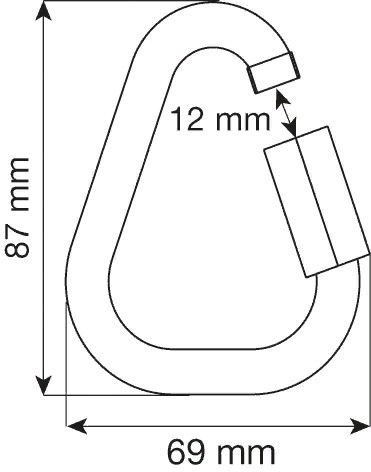 Соединительный элемент Delta 10 mm Quick Link Steel, CAMP