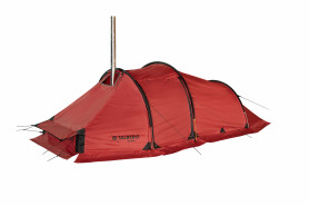 Палатка TALBERG Norga 2, двухместная, с выходом под трубу, красный цвет