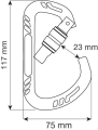 Карабин Guide XL Lock Green, CAMP
