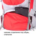 Рюкзак туристический Хальмер 2, с латами, красно-серый, 65 л, ТАЙФ