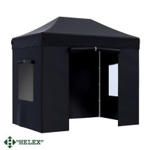 Тент-шатер Helex 24322, (раскладывается гармошкой) 3х2х3м полиэстер, черный